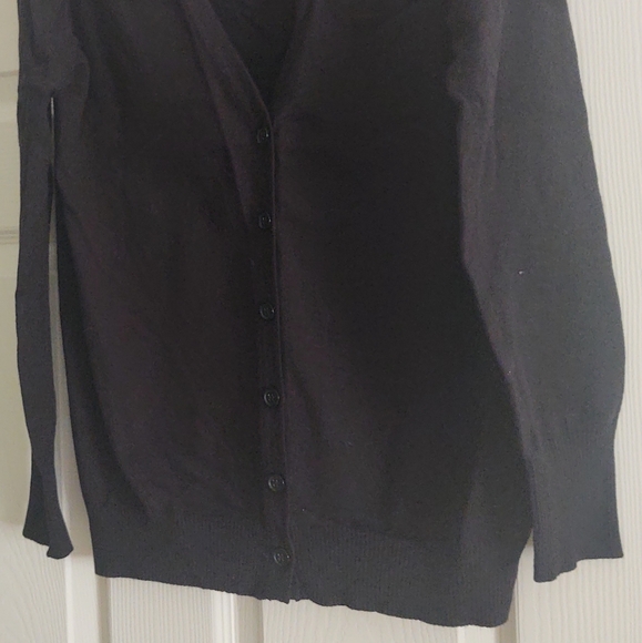 Lovely Black And Grey Cardigan Sweater New - Picture 2 of 5